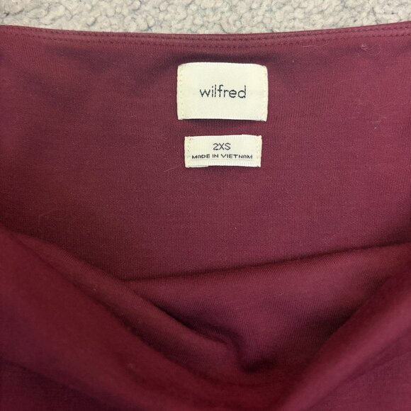 Aritzia Wilfred Saturn Longsleeve Jersey Wrap Midi Dress - Picture 3 of 14